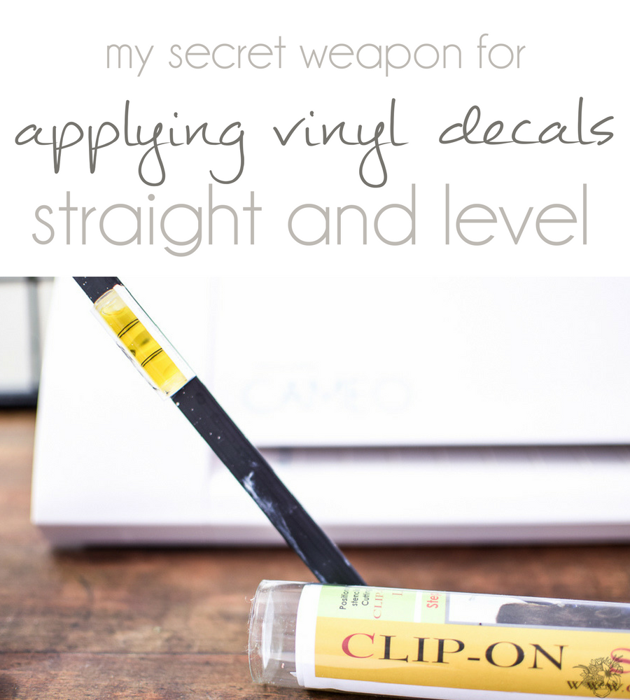 Secret Weapon for Applying Vinyl Decals Straight and Level Silhouette