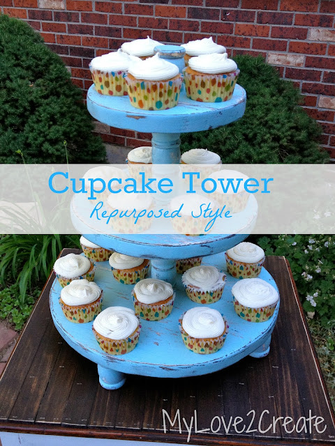 MyLove2Create, Cupcake Tower, Repurposed Style