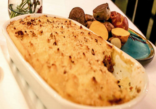 Pastel de papas nativas con bonito
