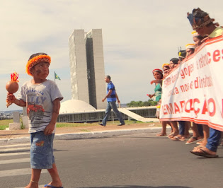 Mobilização Kaiowá Guarani em Brasilia maio 2016