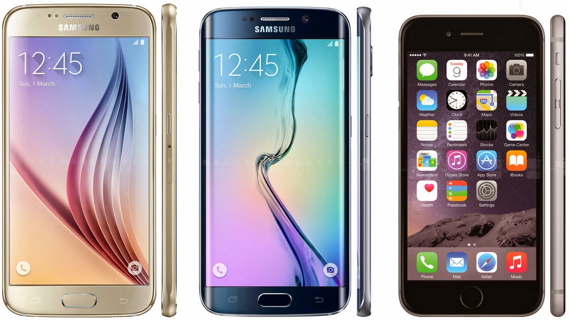Smartphone 4G LTE, Samsung Galaxy S6 dan iPhone 6.