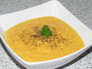 Supa crema de pui cu cartofi dulci / Creamy chicken and sweet potato soup