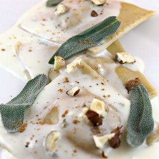 Pumpkin Ravioli with Gorgonzola Sauce