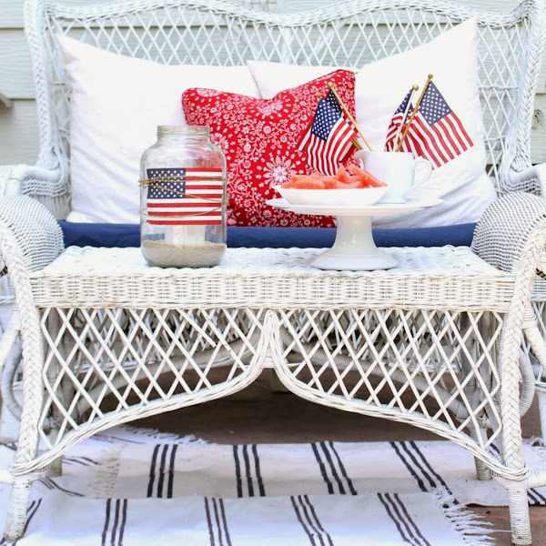 Decorating the Patio for the 4th of July