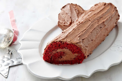 Red velvet Yule log desserts recipes Red velvet Yule log desserts recipes