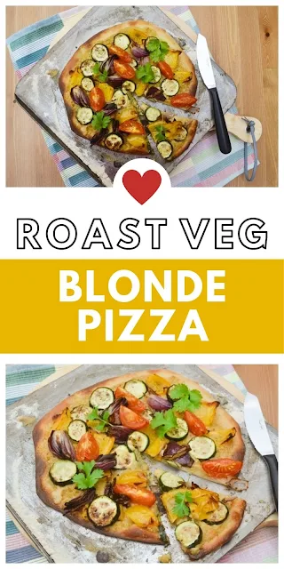 Blonde Pizza with Roast Vegetables