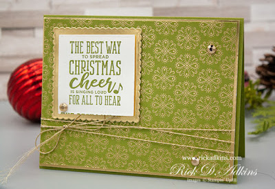 Learn more about my use of unexpected designer series paper choice on my Christmas Means More Card that will surely spread some Christmas Cheer!