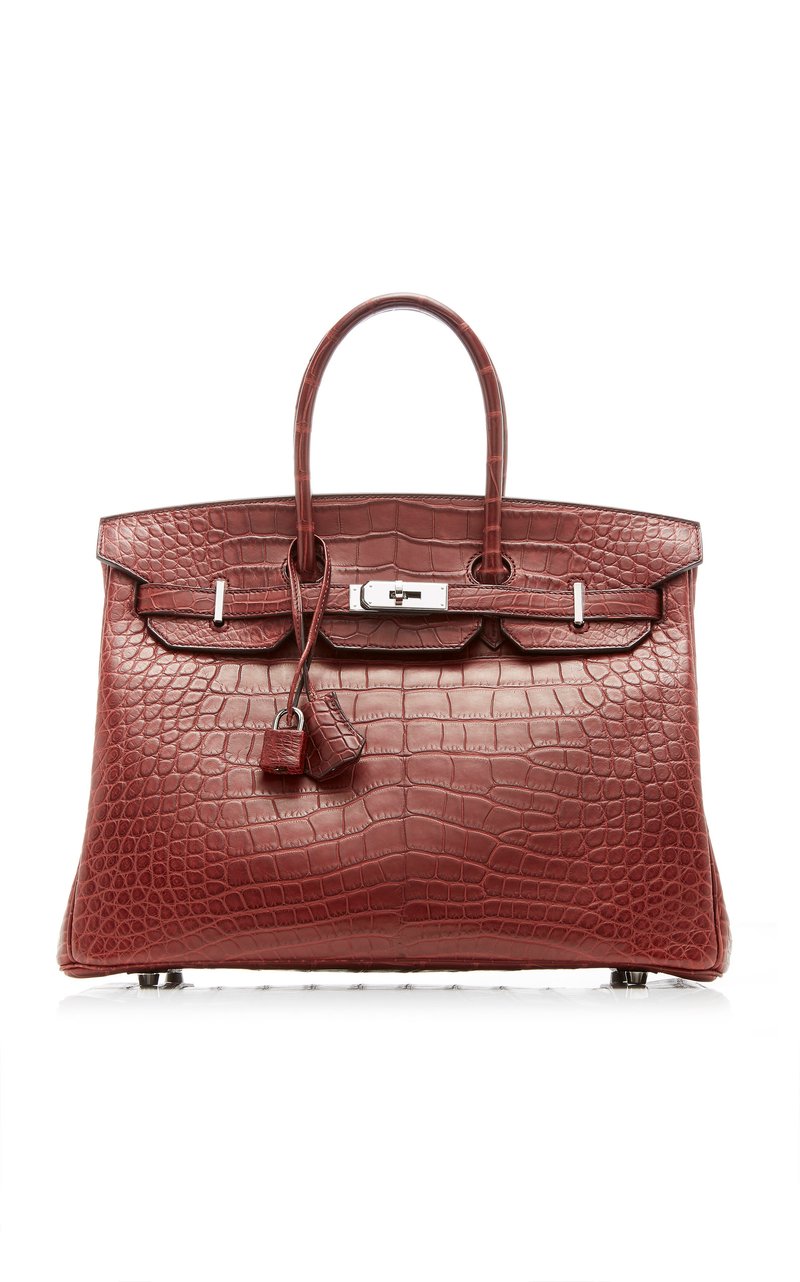 Hermes Bourgogne Burgundy Crocodile Birkin 25 Handbag