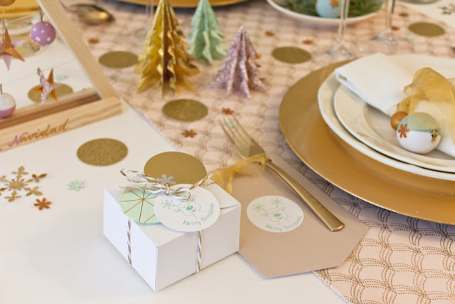 ideas diy decoracion mesa navidad