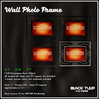 [Black Tulip] Mesh - Wall Photo Frame #1