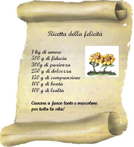 Lo Scaffale Di Lucia Ricetta Della Felicita