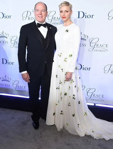 Princess Charlene of Monaco attended the 2016 Princess Grace awards gala at Cipriani 25 Broadway on October 24, 2016 in New York City