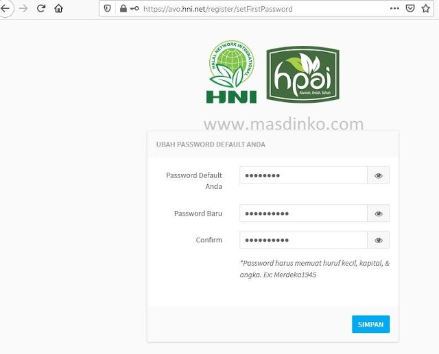 Cara Daftar dan Login AVO Agen HNI HPAI