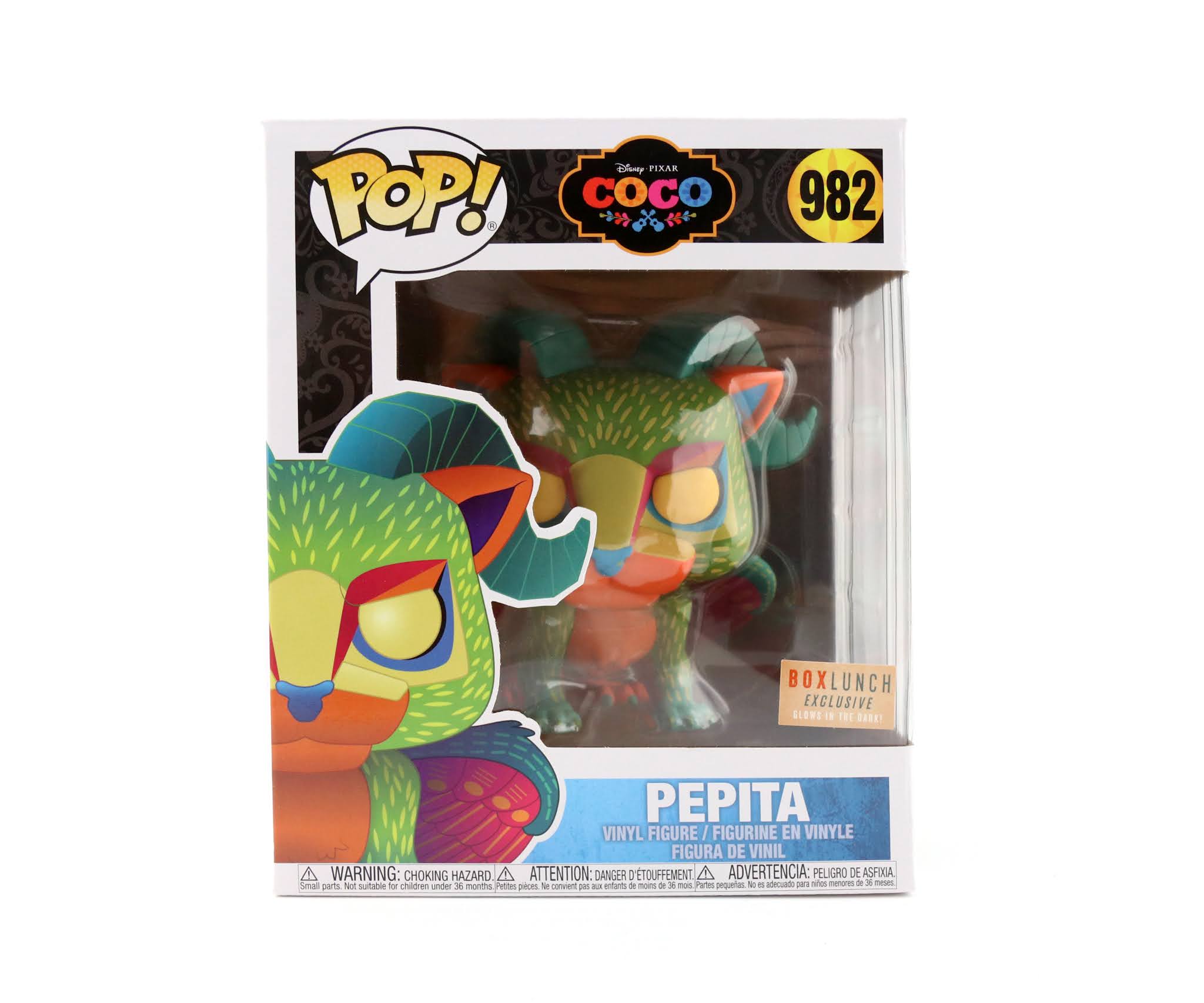 Dan the Pixar Fan: Coco: Glow-In-The-Dark 6 Pepita Funko POP! REVIEW  (BoxLunch Exclusive)