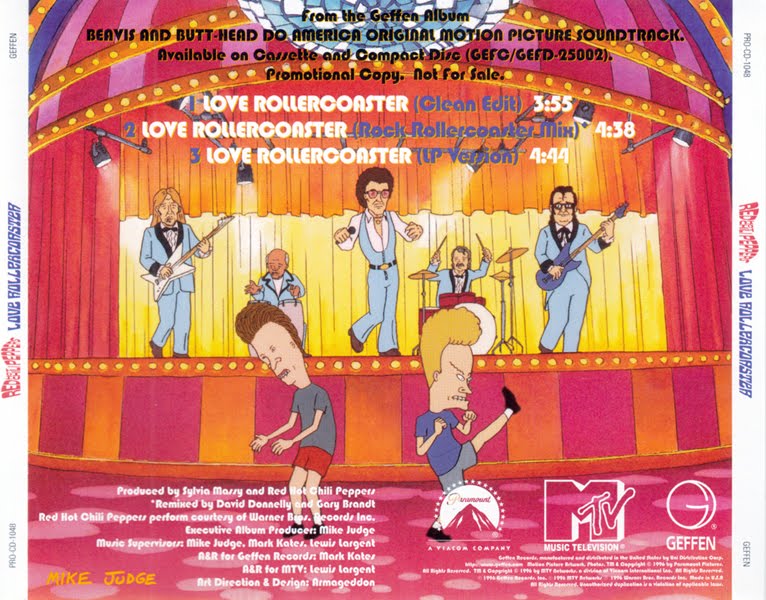 Introuvables Red Hot Chili Peppers Love Rollercoaster (1996) Promo