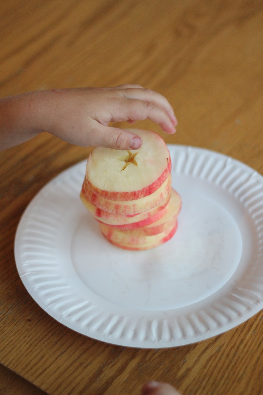 Toddler Approved! Apple Stack Game and Snack