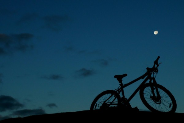 road biking at night