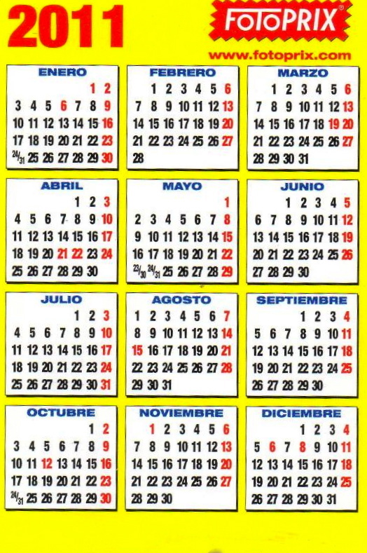 Calendarios fotoprix