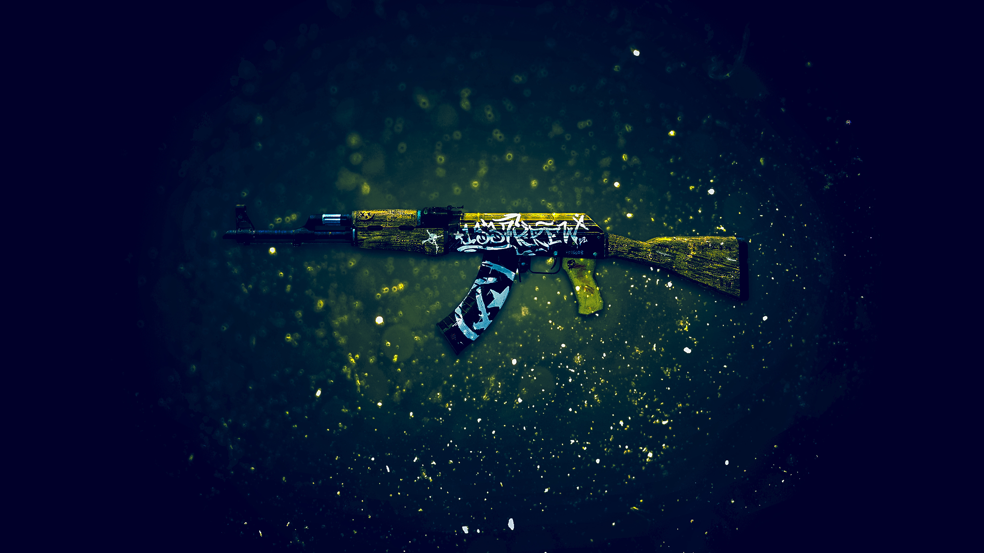 CS:GO AK-47 Wasteland Rebel Skin 4K. 