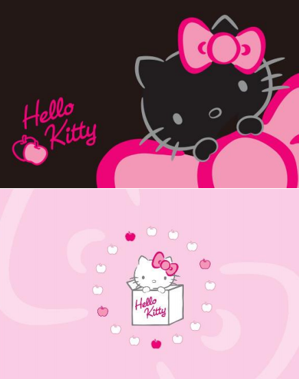 Clavier hello kitty rose et noir - Boutique hello kitty