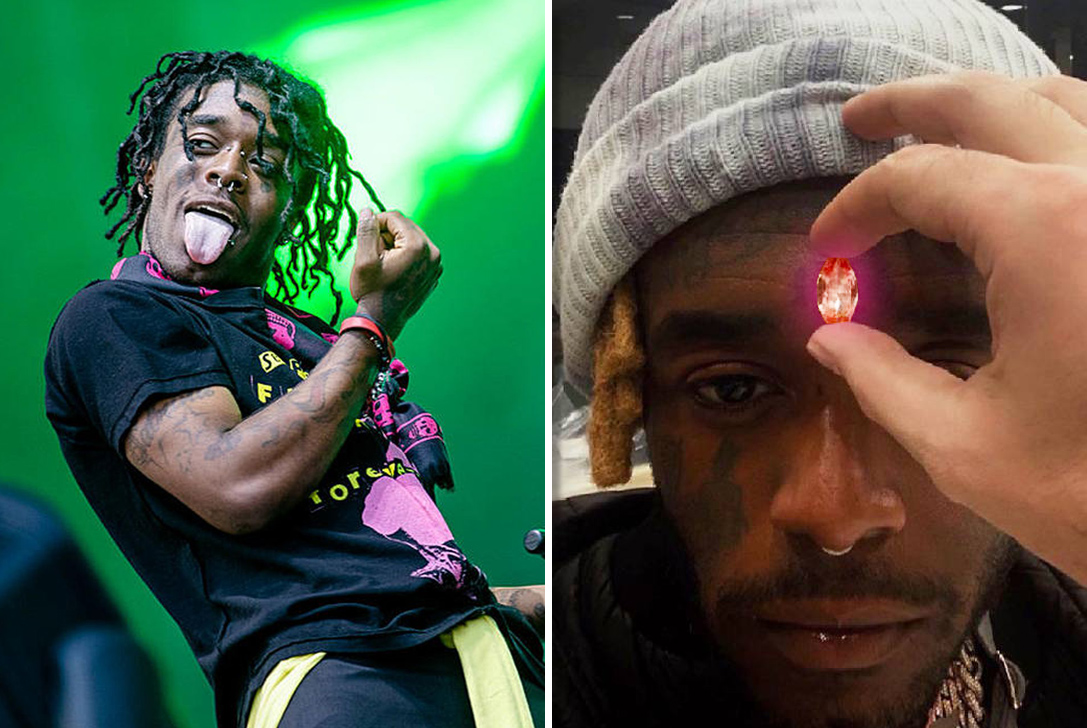 Rapper Lil Uzi Vert pierces forehead with 24M pink diamond