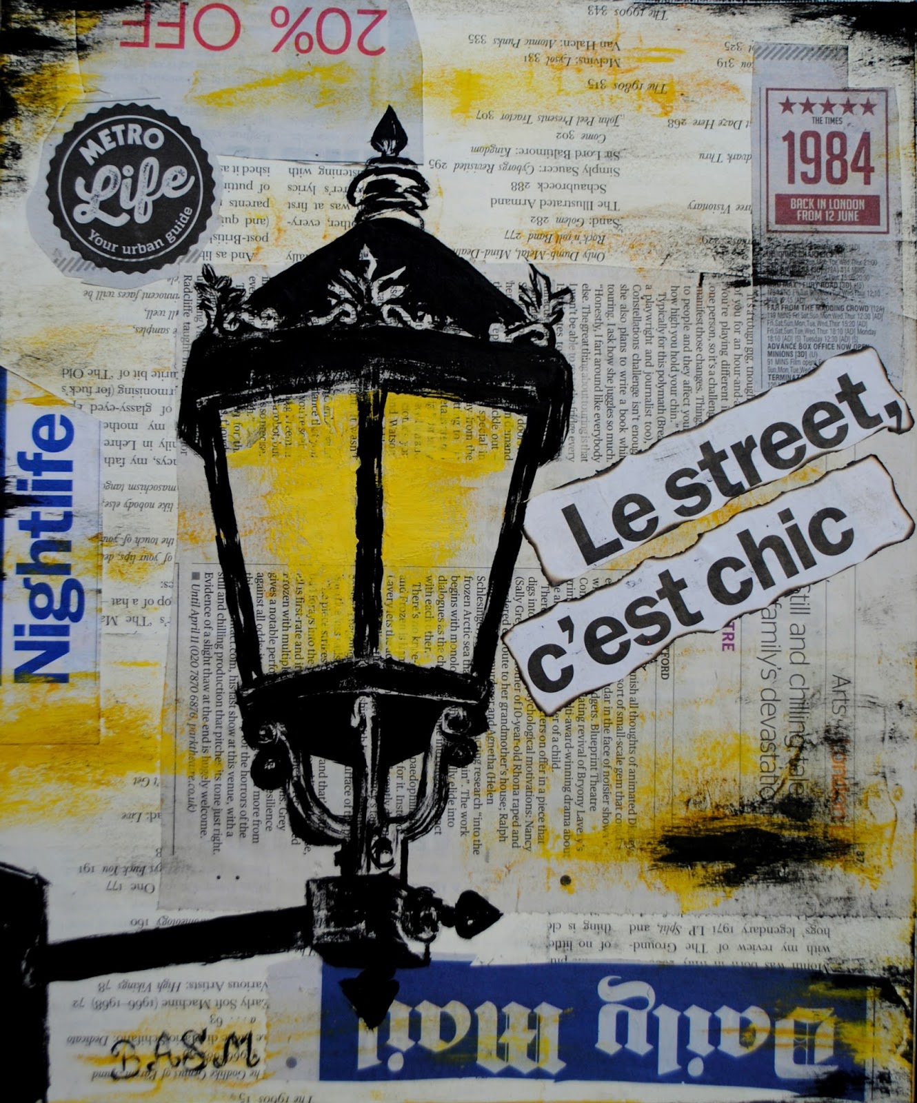 artBASM: Le street, c'est chic - ( Mixed Media - Collage ) by BASM