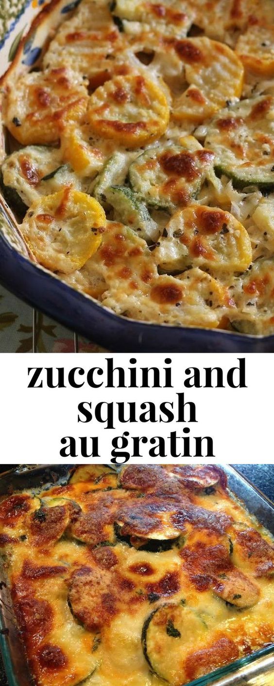 Zucchini and Squash Au Gratin - TOP MOTHER RECIPES