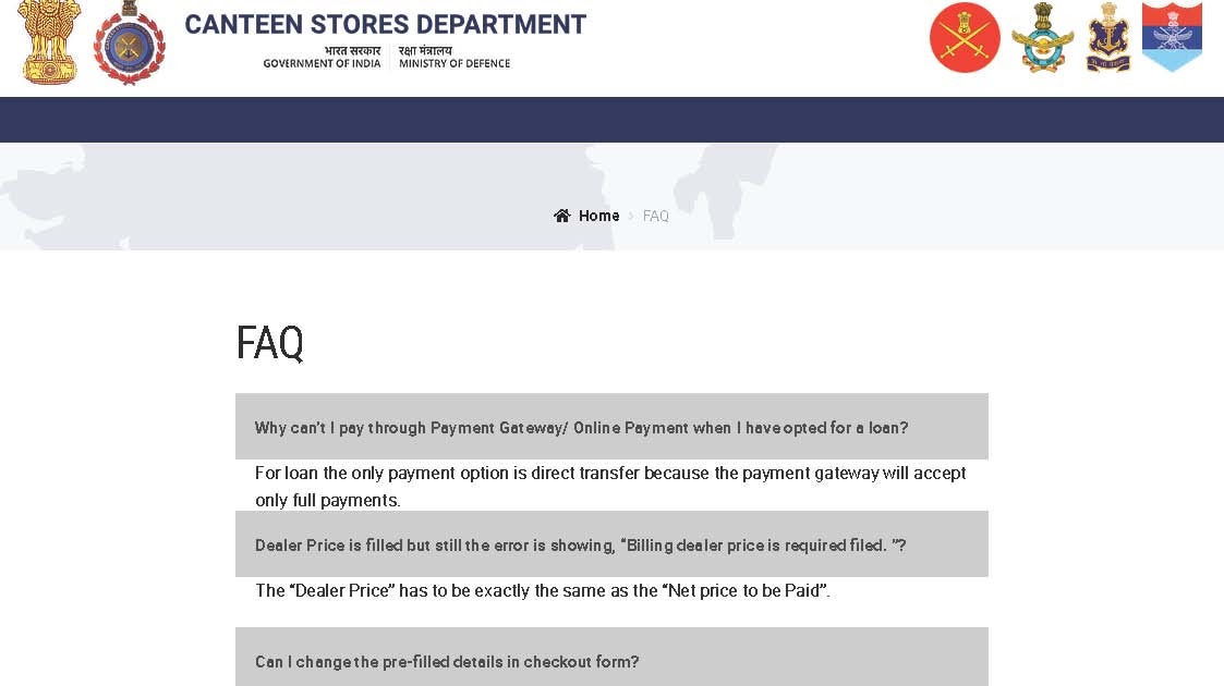 afd.csdindia.gov.in login Online Portal buy AFD items on CSD Military Canteen renew your smart