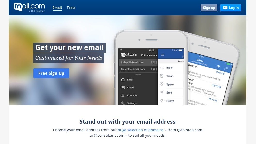 Mail Layanan Email Gratis Mail.com