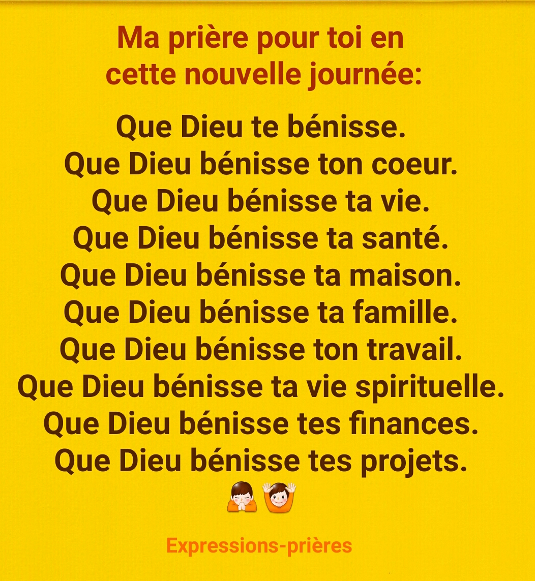 Expressions Que Dieu te bénisse