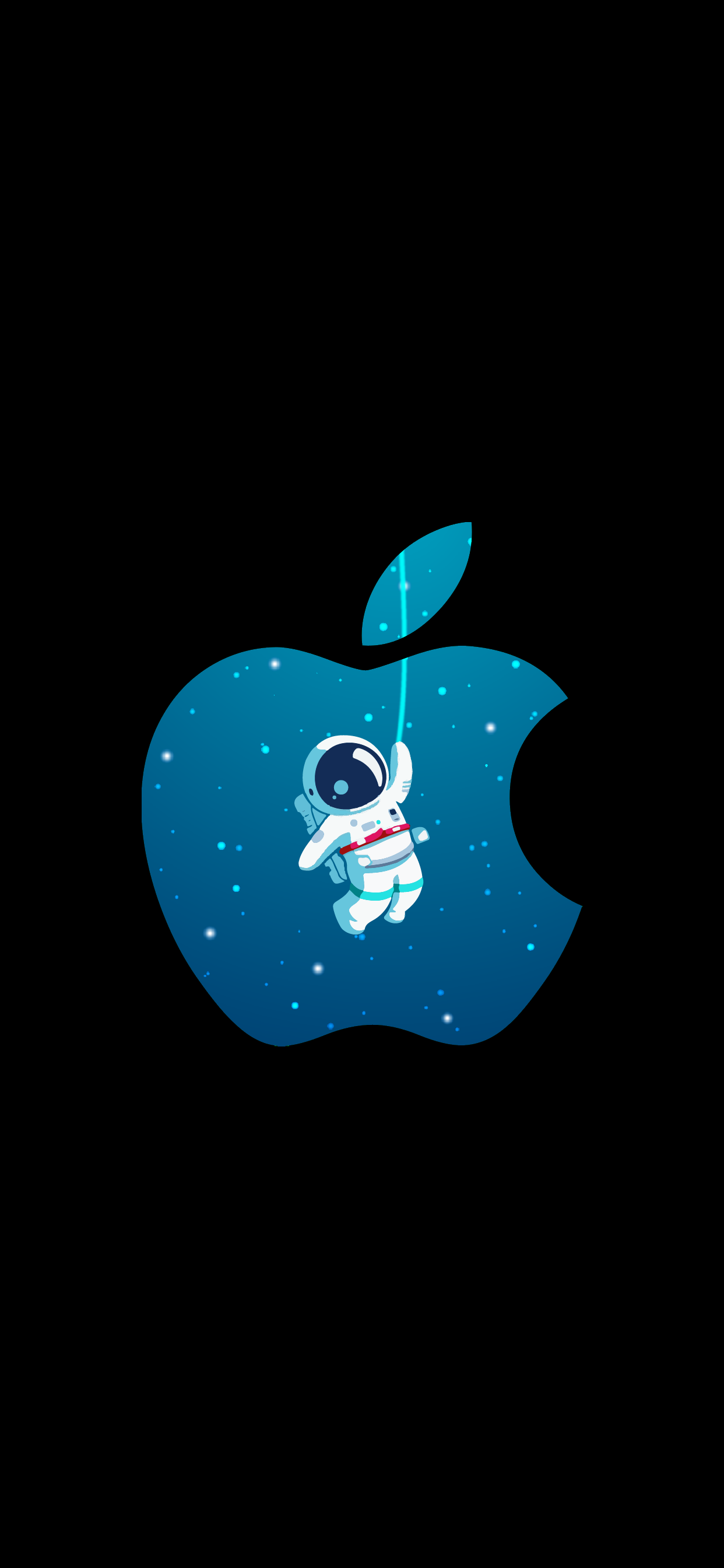 astronaut cute logo apple iphone wallpaper