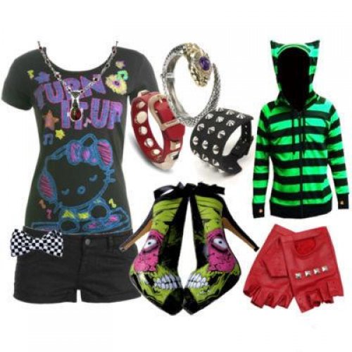 EMO Different Colours Clothes Fashion ~ HBO Fashion