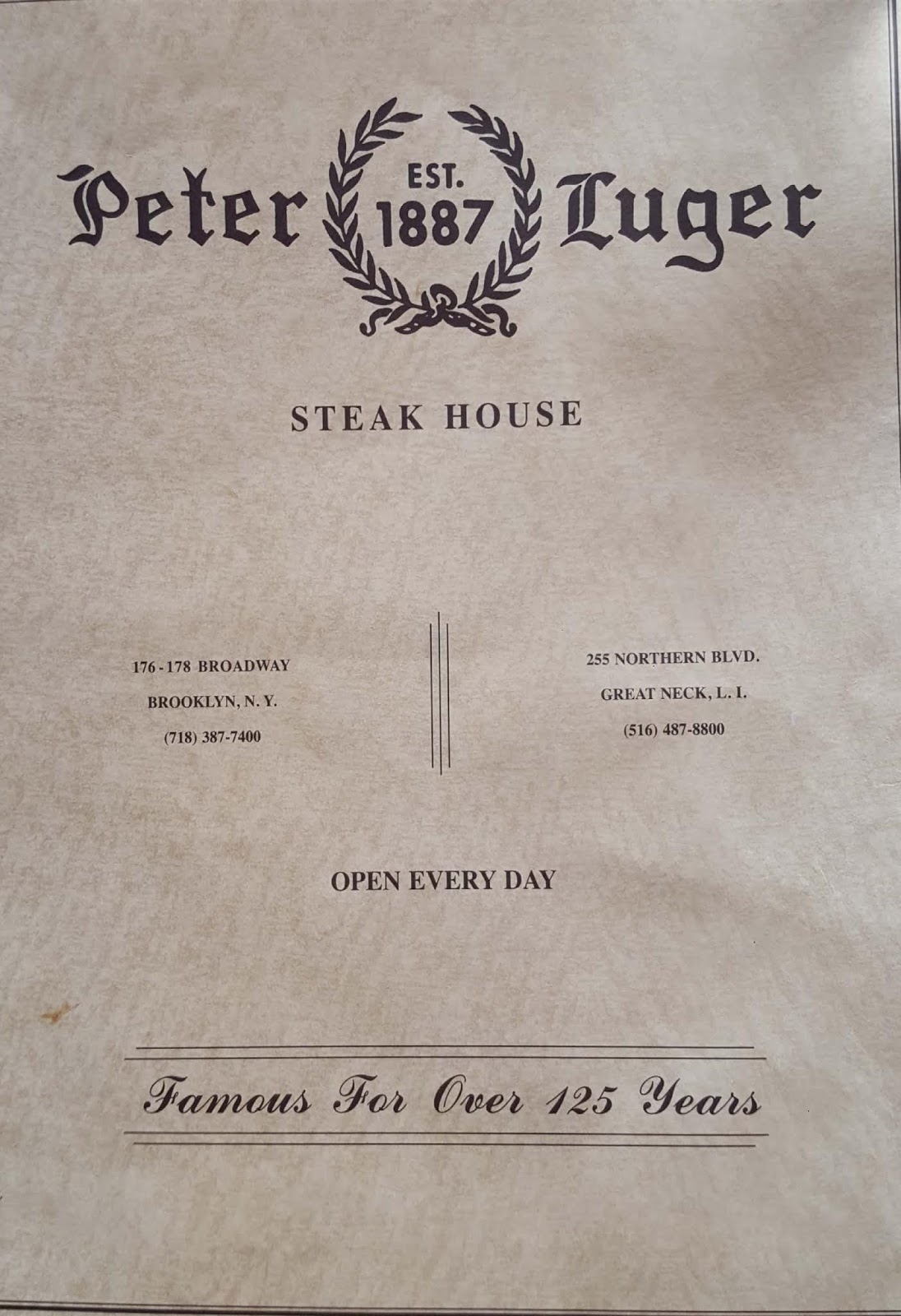 peter luger steakhouse menu pdf