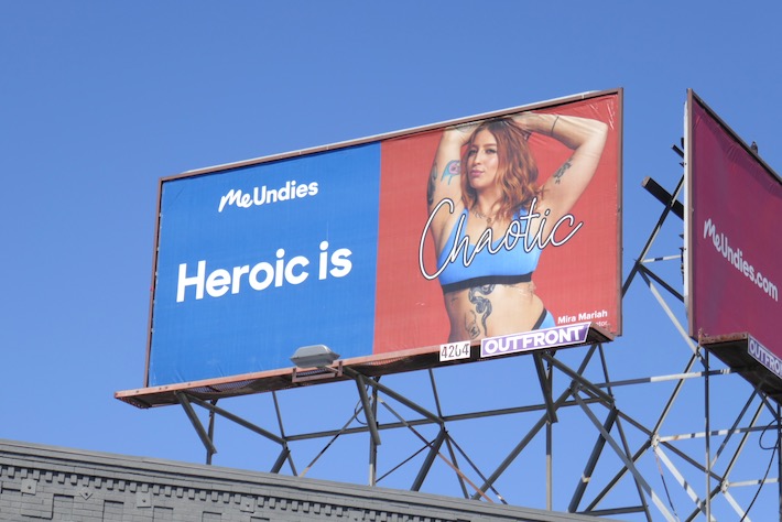 MeUndies Heroic is Chaotic billboard MeUndies Heroic is Chaotic billboard