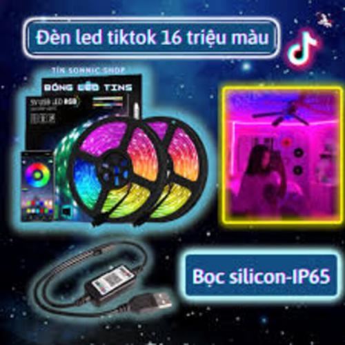 Đèn led tiktok đèn led RGB dây 5M đổi màu kèm nguồn, Có chống nước có Remote điều khiển trang trí 10 f517dedbf 95a8 43a0 bbc9