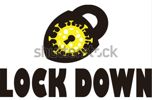 illustration stock for lock down