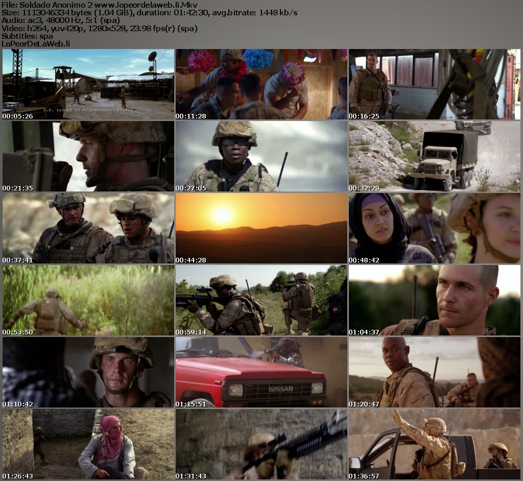 Soldado Anónimo 2: Terreno Peligroso (2014) BRRip 720p Lat.
