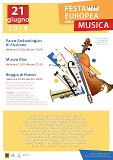 Festa Europea della Musica agli Scavi di Ercolano, Mav, Reggia di Portici