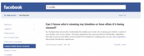 who is looking at your facebook profile