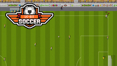 16 Bit Soccer Game Logo