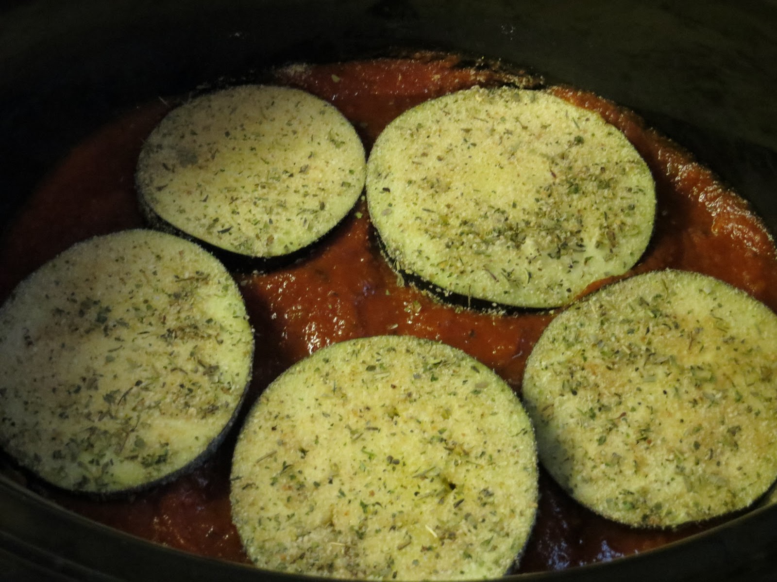 The Exploratory Mama Crock Pot Eggplant Parm (with a twist)