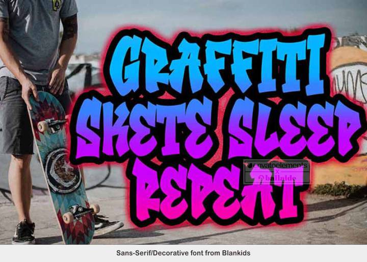Inspirasi Font Graffiti