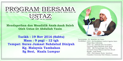 Program Bersama Ustaz Dr Abdullah Yasiin