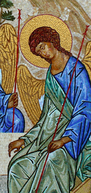 Мозаичная икона Святая Троица