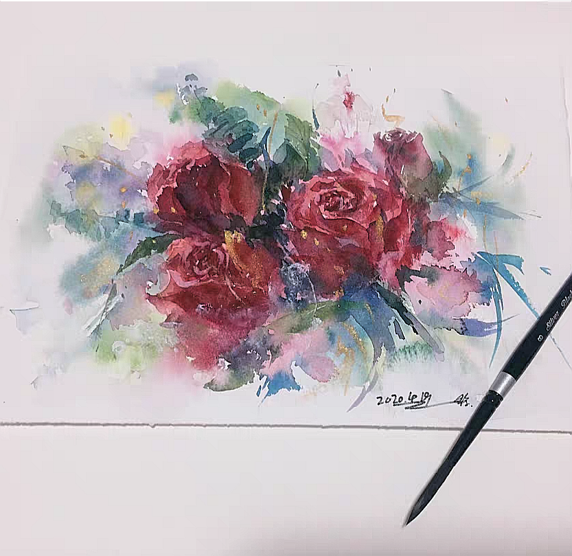 Watercolor painting business idea, and 4 tips Watercolor technique