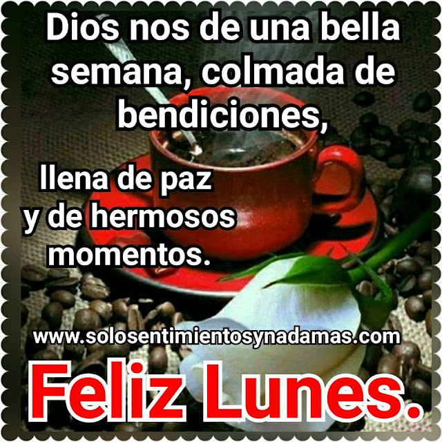 Feliz lunes.