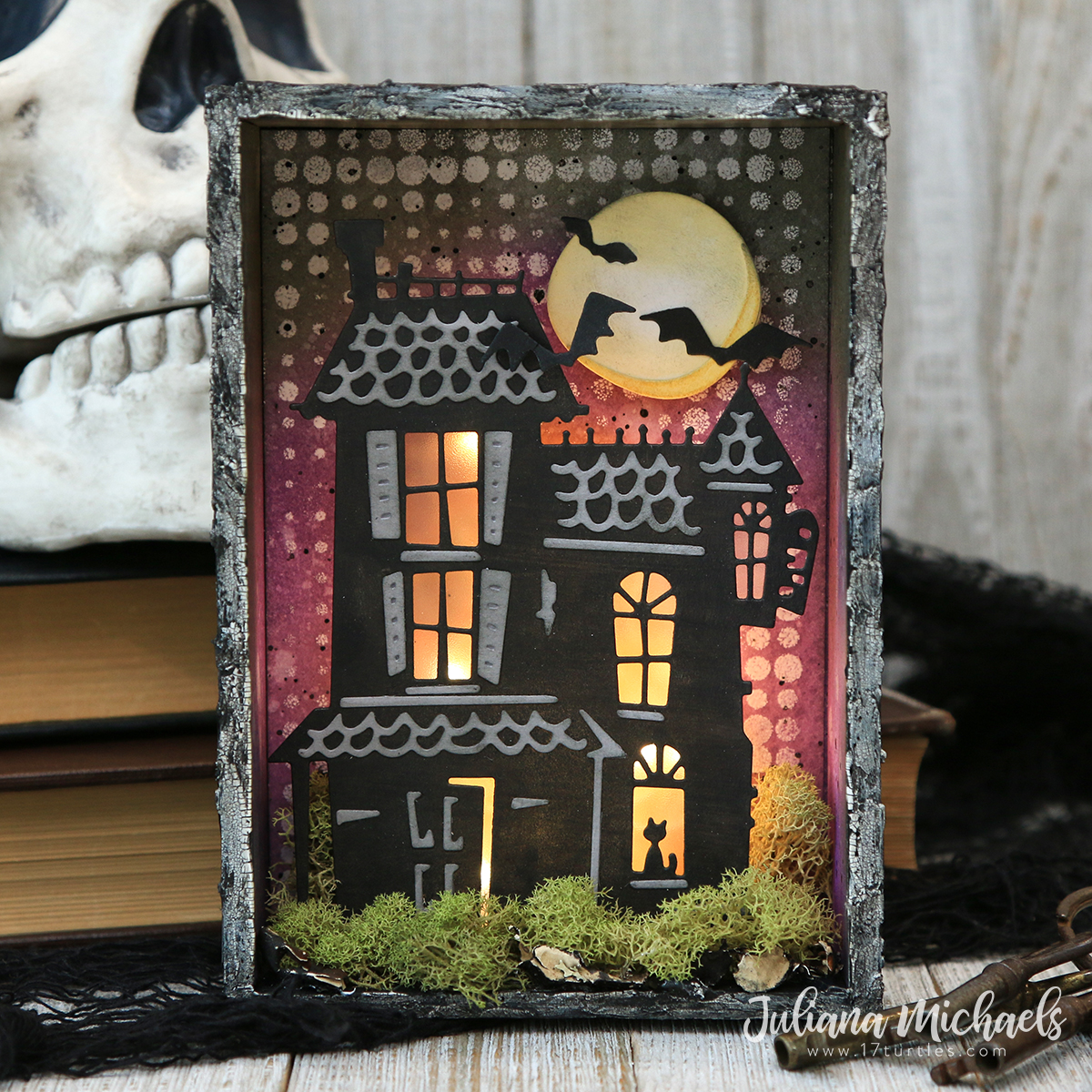 Halloween Haunted House Vignette Tim Holtz Haunted Thinlits Die 17turtles