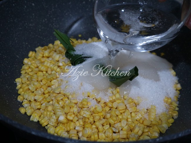 Kitchen resepi azie bubur jagung Nasi Jagung