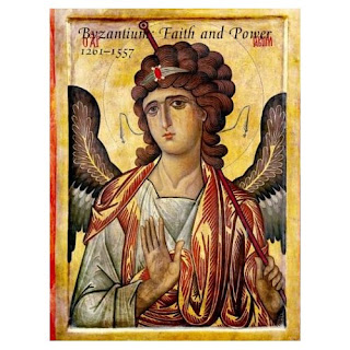 Byzantine Icon with the Archangel Gabriel, 13th century. 