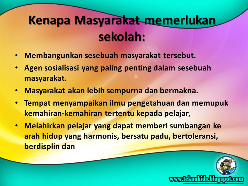 PERANAN MASYARAKAT TERHADAP SEKOLAH ~ CATATAN @ GURU BESAR